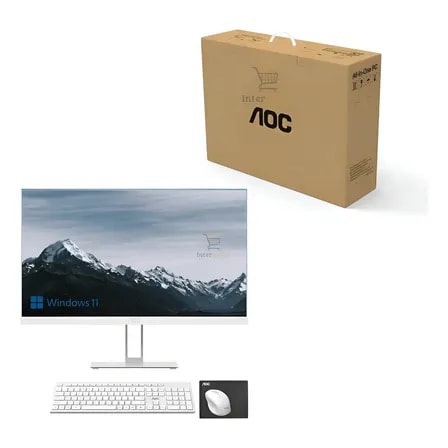 Imagem do All In One Computador Aoc Intel Core I5 16gb Tela 27 Fullhd Branco 127 220v