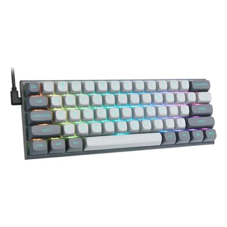 Imagem do Teclado Mecanico E Yooso Hz61 60 Magnetico 8k Rt Rgb Gamer Branco Cinza Ingles Us