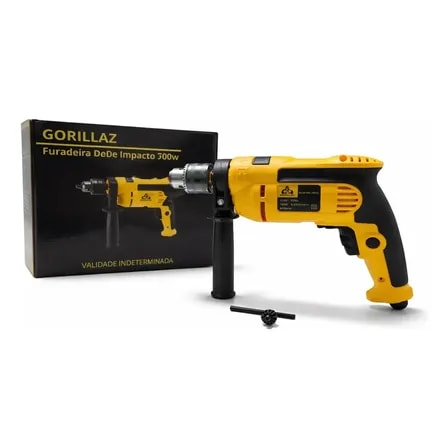 Imagem do Furadeira De Impacto 700w 13mm Sw8 Amarela Gorillaz Amarelo