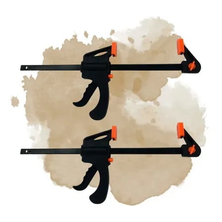 Imagem do Kit 2 Grampo Sargento Aperto Rapido Marcenaria Carpintaria