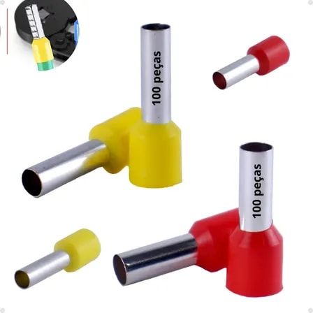 Imagem do 6mm 10mm Kit Terminal Tubular Ilhos 200 Pcs Simples Isolado