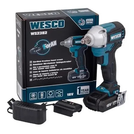 Imagem do Chave Impacto Bateria 18v Brushless 300nm 30kgf Ws2382 Wesco 18v
