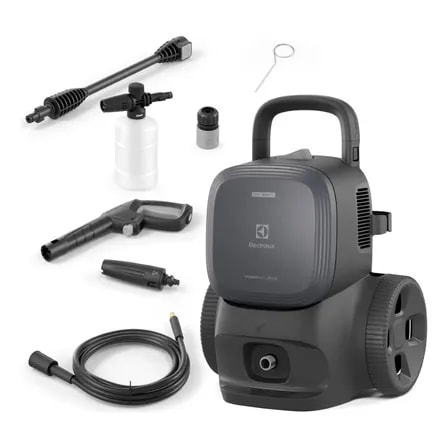 Imagem do Lavadora De Alta Pressao Electrolux 1850psi 1500w Potencia Com Canhao De Espuma Powerwash Ews1850p Preta Lava Jato Lava Car Denim Blue 220v