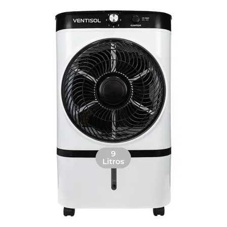 Imagem do Climatizador Evaporativo Cli09 Ventisol 9 Litros Gelo Filtro Colmeia Portatil Silencioso 65w Para Quartos Escritorios Lojas E Clima Seco Branco 127v