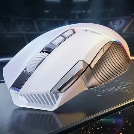 Imagem do Mouse Basike Mouse Para Notebook Mouse Com Fio Usb Mouse Computador Branco