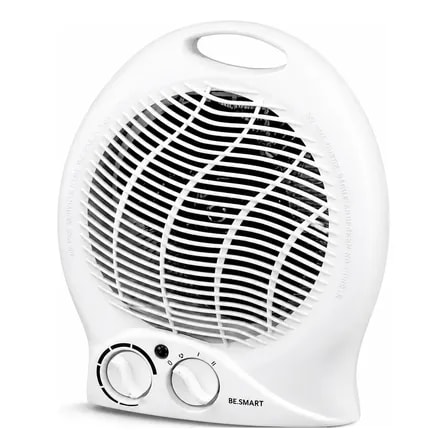 Imagem do Aquecedor Eletrico De Ar Portatil Controle Temperatura 1500w Branco 12v