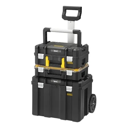 Imagem do Torre 3 Caixas Armazenamento Stanley Pro Stack Fmst 1 80103 Preto