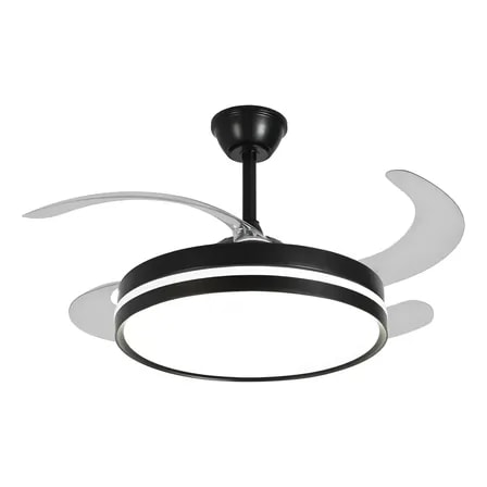 Imagem do Ventilador Teto Retratil Isis Preto 6 Velocidades Signo Sl 48 Cm 50 60hz Preto 127 220v Transparente Acrilico 12