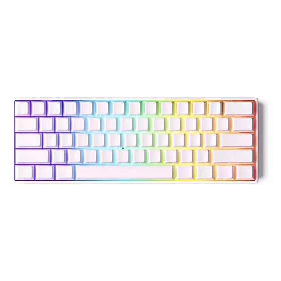 Imagem do Teclado Magnetico Akko Monsgeek 8000hz Fun60 Pro Branco Layout Us