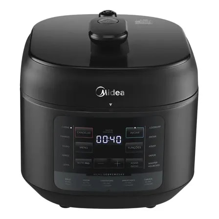 Imagem do Panela De Pressao Eletrica 5l Nutripro Preta Midea Cor Preto