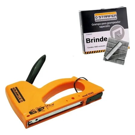 Imagem do Grampeador Tapeceiro Abs 1000 Grampos 106 8mm Starfer