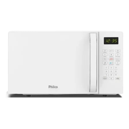 Imagem do Micro Ondas Philco 20l Branco Pintura Limpa Facil Pmo23b 127v