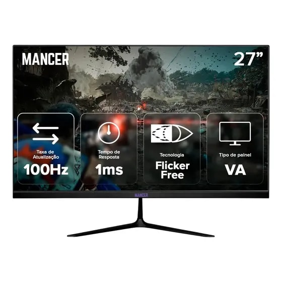 Imagem do Monitor Gamer Mancer Horizon Z2 27 Pol Va Fhd 100hz 1ms Hdmi Vga Mcr Hzn27 Bl2
