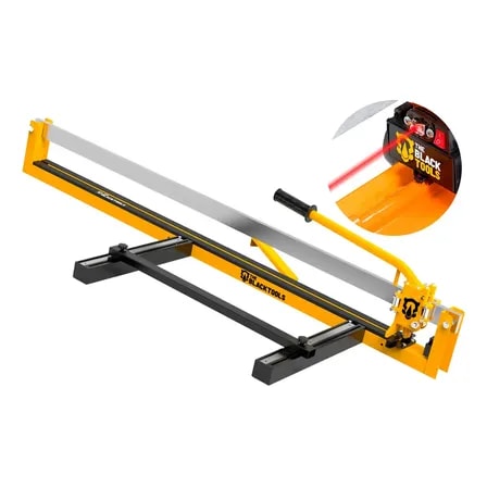Imagem do Riscadeira Pisos Profissional Cortador Manual Porcelanato Azulejo 120 Cm Guia Laser 18 Rolamentos Ttc240 The Black Tools