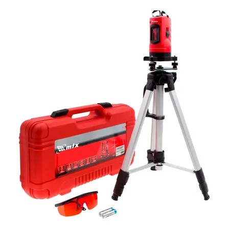 Imagem do Nivel Laser 150 Mm Altura Do Tripe 1100 Mm Cor Vermelho Mtx