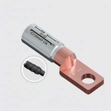 Imagem do Terminal Conector Bimetalico Olhal Quadrado Disjuntor 50mm