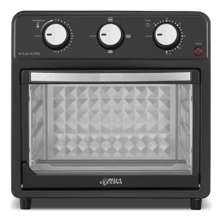 Imagem do Air Fryer Bella Cuccina 12l 2 Grelhas 1700w Bcfr05 Preto 220v