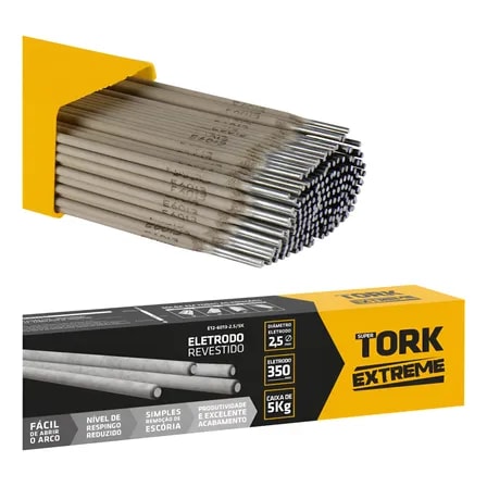 Imagem do Vareta Eletrodo Revestido Solda E6013 2 5mm Caixa 5kg Tork