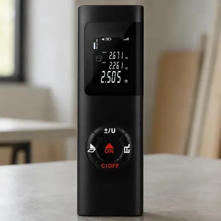 Imagem do Trena Laser 40m Recarregavel Com Cabo Usb Medidor Digital De Distancia Area Volume Precisao 2mm Facil De Usar Para Obra Reforma Parede Comodo Altura Mede Sozinho Sem Fita Eletric Teck