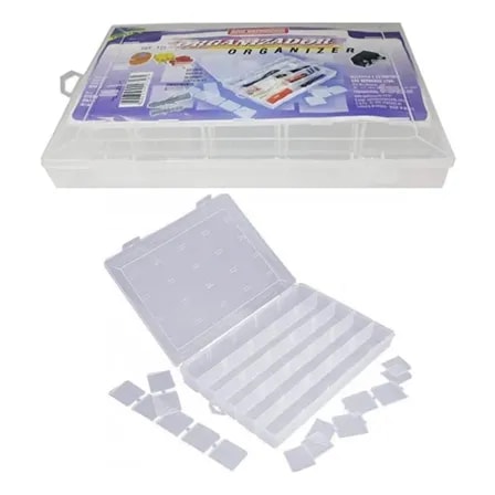 Imagem do Caixa Organizadora Sao Bernardo Plastico Divisorias Adaptaveis Incolor