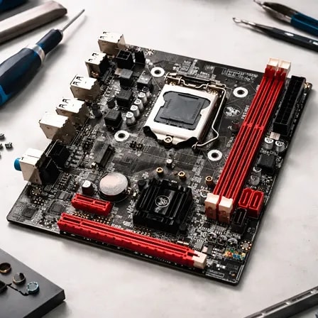 Imagem do Placa Mae H81 Lga1150 Ddr3 Intel M 2 Nvme Micro Atx Preto