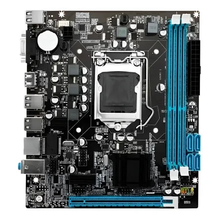 Imagem do Placa Mae Desktop Lga 1155 H61 Ddr3 C Espelho Cinza
