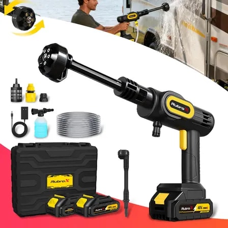 Imagem do Rubrox Lava Jato Portatil 6 Em 1 Bivolt Carro Jardim Casa Cor Preto Frequencia 50 Hz 60 Hz 127 220v