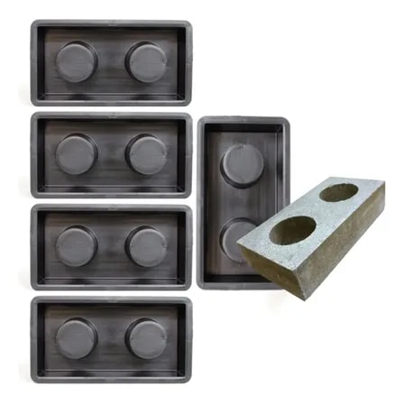 Imagem do Kit 5un Forma Ecologico Bloco 30x15x8 Tijolo 2 Furos Barato