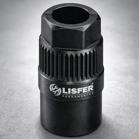 Imagem do Chave Estruturada Lisfer Aco Carbono Para Saca Polia 33 Dentes Alternador Lisfer Preto