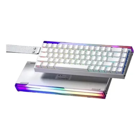 Imagem do Teclado Magnetico Aula Hero68 He 0 01mm Rapid Trigger 8000hz Cor De Teclado Branco Idioma Ingles Us