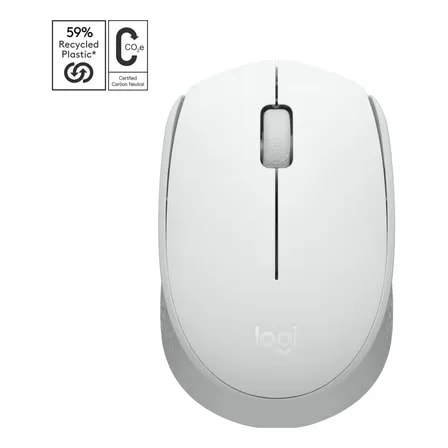 Imagem do Mouse Sem Fio M170 Com Pilha Branco Logitech