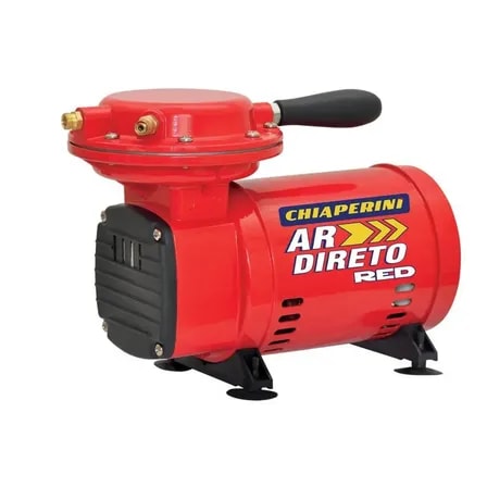 Imagem do Compressor De Ar Portatil Chiaperini Ar Direto Red 0 34hp 40psi Vermelho 127 220v Monofasica