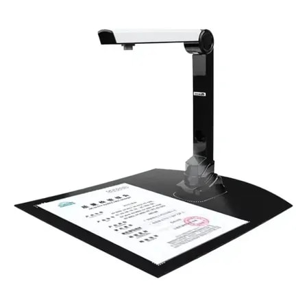 Imagem do Scanner De Mesa Planetario Folha A4 Documento Usb Camera 5mp Cor Branco E Preto