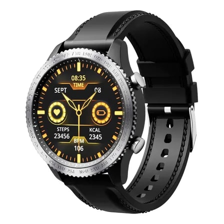 Imagem do Relogio Smartwatch Relogio Inteligente Esportivo Bisel Rotativo W93 Pro Max Amoled 46mm Monitor Cardiaco Frequencimetro Monitor De Sono Relogio Com Notificacoes Prateado