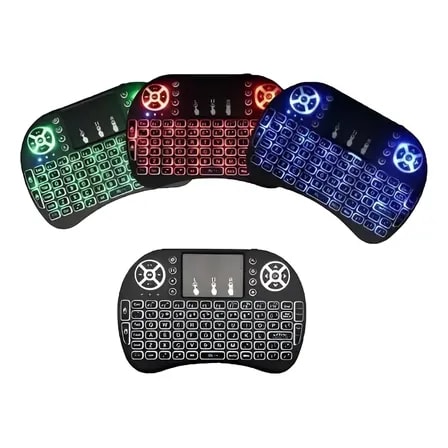 Imagem do Mini Teclado Keyboard Wireless Sem Fio Recarregavel E Usb Nf Preto