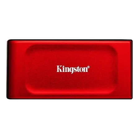 Imagem do Ssd Externo Kingston Xs1000r 1tb Portatil Interface Usb C Para Usb A Velocidade De Leitura Ate 1050mb S Sxs1000r 1000g Usb 3 2 Disco Solido Externo Cor Vermelho