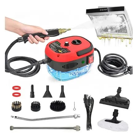 Imagem do Limpador A Vapor 2500w Portatil Vaporizador Para Case Vermelho 220v
