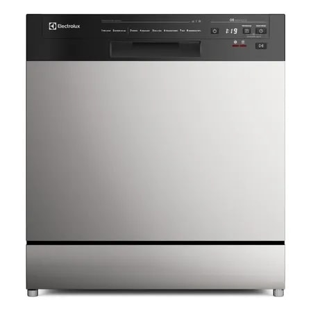 Imagem do Lava Louca Electrolux 8 Servicos Inox Com Programa Lava Seca 50 Minutos Ls08e Display Digital Prateado 127v