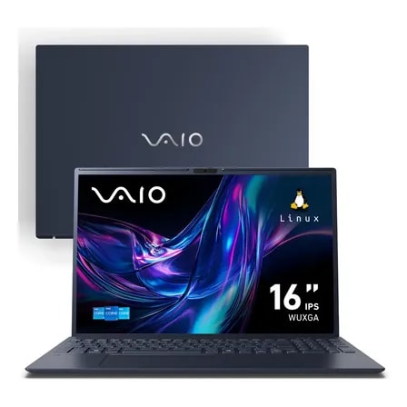 Imagem do Notebook Vaio Fe16 Intel Core I5 13 Gen Linux 8gb Ram 512gb Ssd Wi Fi 6 Tela 16 Ips Wuxga Antirreflexo Memoria Ram E Ssd Expansivel Vjfe62f11x B0241h Cinza Grafite