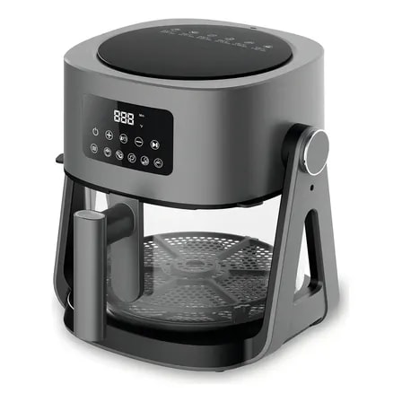 Imagem do Air Fryer 2 Em 1 Fritadeira Rotativa E Grill 5 Litros Cor Cinza Escuro 220v