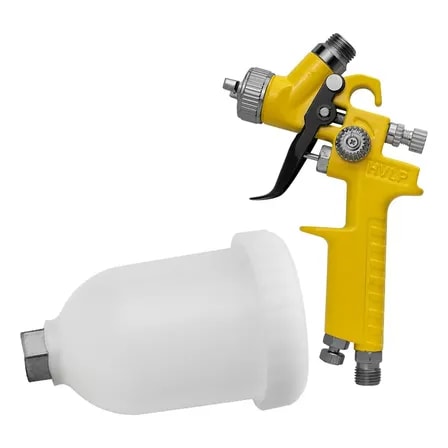 Imagem do Pistola Pintura Mini H 2000 Hvlp 4580 Copo 125ml Bico 0 8mm Azul
