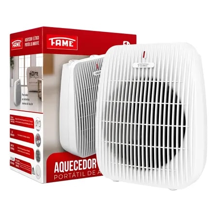 Imagem do Aquecedor De Ambientes Portatil Eletrico 127v 1500w 20a Fame Branco 127v