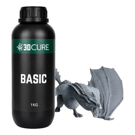 Imagem do Resina 3d Cure Basic Baixa Viscosidade Impressoras Lcd Dlp Cinza Claro