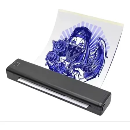 Imagem do Mini Impressora Termica A4 10 Folha De Tatuagem Decalque Preto 110 220