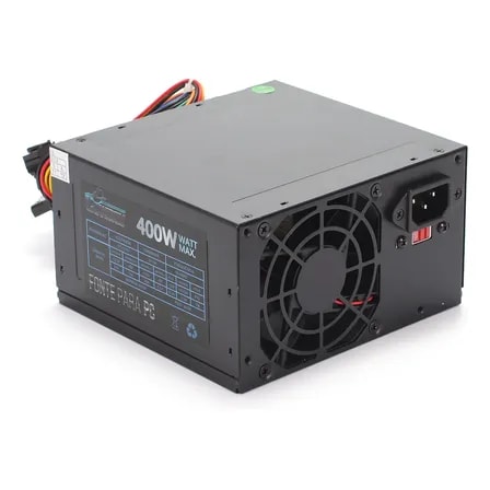 Imagem do Fonte De Alimentacao Pc Atx 400w Real 110v 220v Bivolt Sata Preto