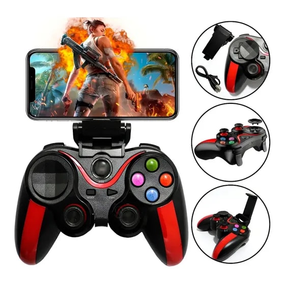 Imagem do Controle Sem Fio Altomex Al G7 Bluetooth Preto Android Windows Ios