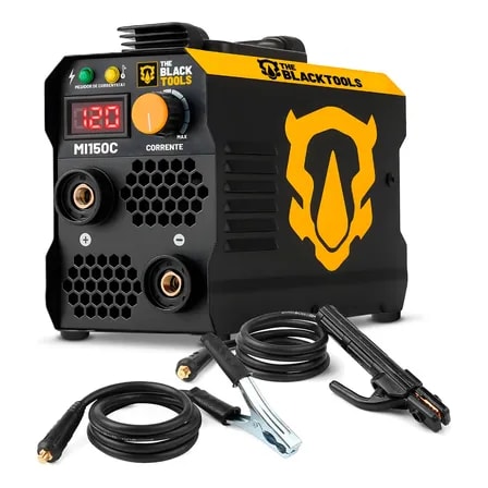 Imagem do Maquina Inversora Solda 120a Profissional Eletrica Portatil Preto 220v