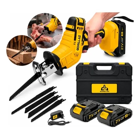 Imagem do Serra Sabre Eletrica 2 Baterias 21v Profissional Com Lamina 110v 220v