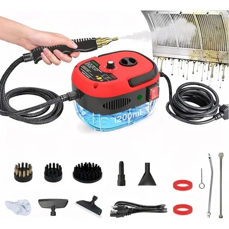 Imagem do Limpador A Vapor De Alta Temperatura E Alta Pressao 2500w 220v Vermelho Gaonas Maquina Limpeza Vapor Vaporizador Portatil