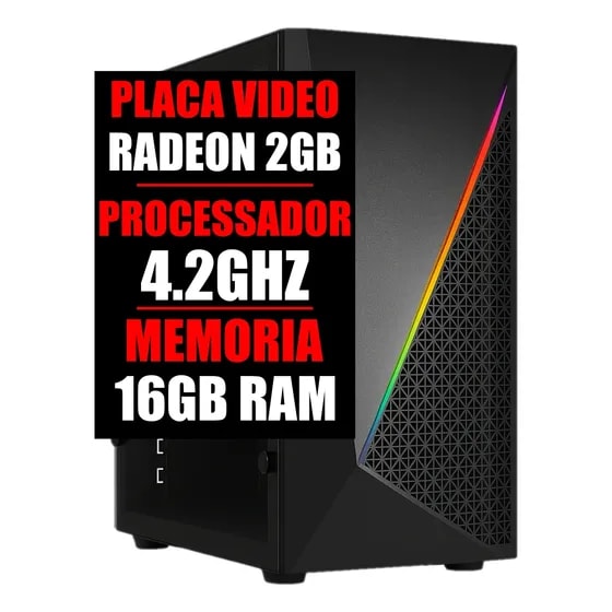 Imagem do Pc Gamer Computador Placa Video 2gb Cpu 4 2ghz 16gb Ram 16 Gb